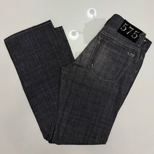 New Denim 575 Men’s Jeans Size 30x32 Button Fly Cut-Off Black